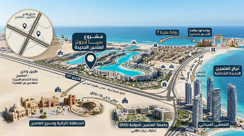 موقع Sia Lagoons Alamein