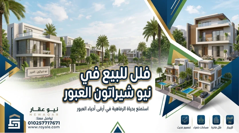 فلل نيو شيراتون العبور Stand Alone - Villas For Sale in Obour