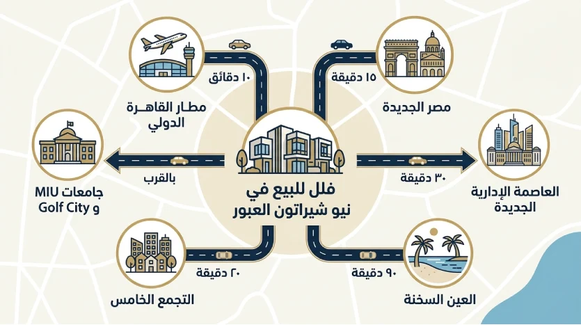 موقع فلل نيو شيراتون العبور