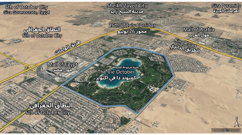 خريطة كمبوند ذا في أكتوبر