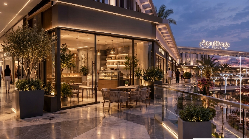 أسعار ومساحات وحدات مول Beau Rivage Mokattam Corniche