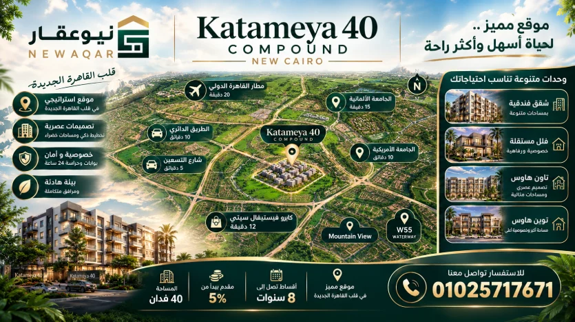 خريطة Katameya 40 New Cairo