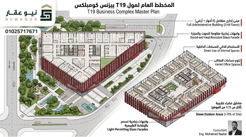المخطط العام لمول T19 New Capital