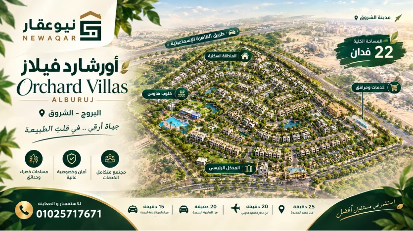 مسقط رأسي لمشروع Orchard Villas Alburouj