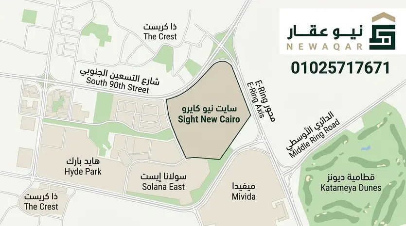 أبرز المعالم والمحاور حول مشروع Sight Boutique Compound