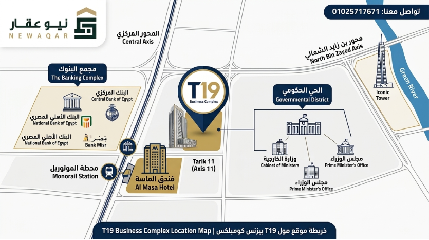 موقع مول T19 العاصمة الإدارية