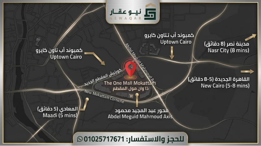 موقع مشروع The One Mall Mokattam